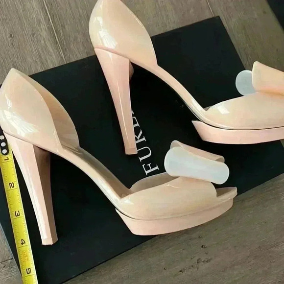 FURLA Alissa jelly pink peach heels - Picture 2 of 5